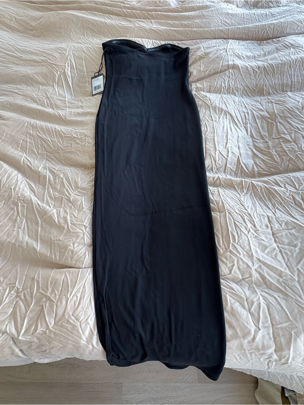 Brunette The Label Black Strapless Midi Dress - Picture 7 of 7